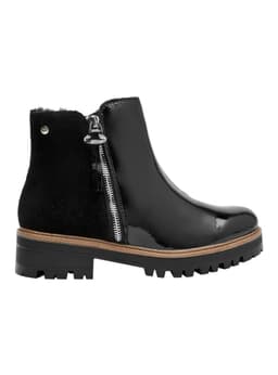 Botin Acharolado Brm0344 Mujer Negro 36