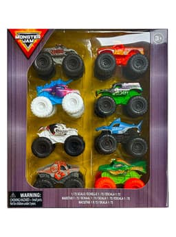 Pack 8 Vehiculos Monster Jam 1:72