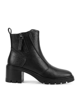 Botin Taco Cuadrado Mujer Negro 38