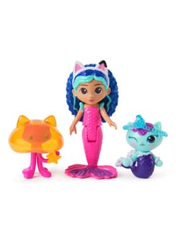 Pack Figuras Acuario + Muneca Gabby's Dollhouse La Pelicula