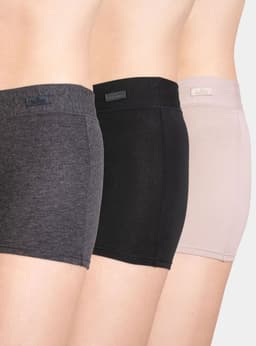 Pack 3 Short Algodon P30 Beige S