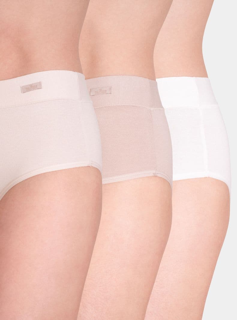 Pack 3 Hikini Algodon Beige S