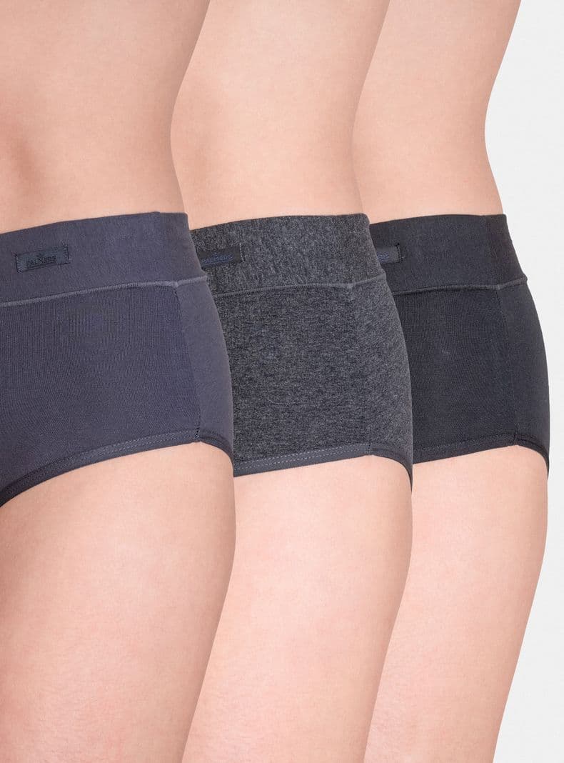 Pack 3 Hikini Algodon P31 Gris M