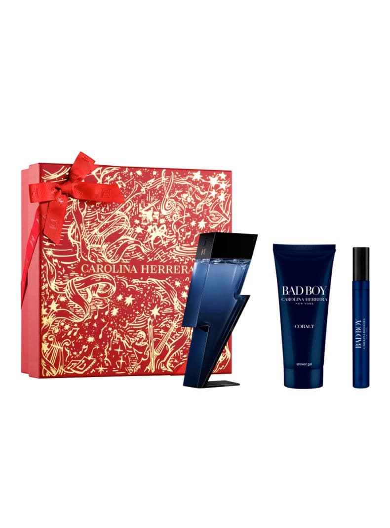 Set de Perfume Bad Boy Cobalt Electrique Hombre Eau de Parfum 100ml + Gel Bano 100ml + Parfum 10ml