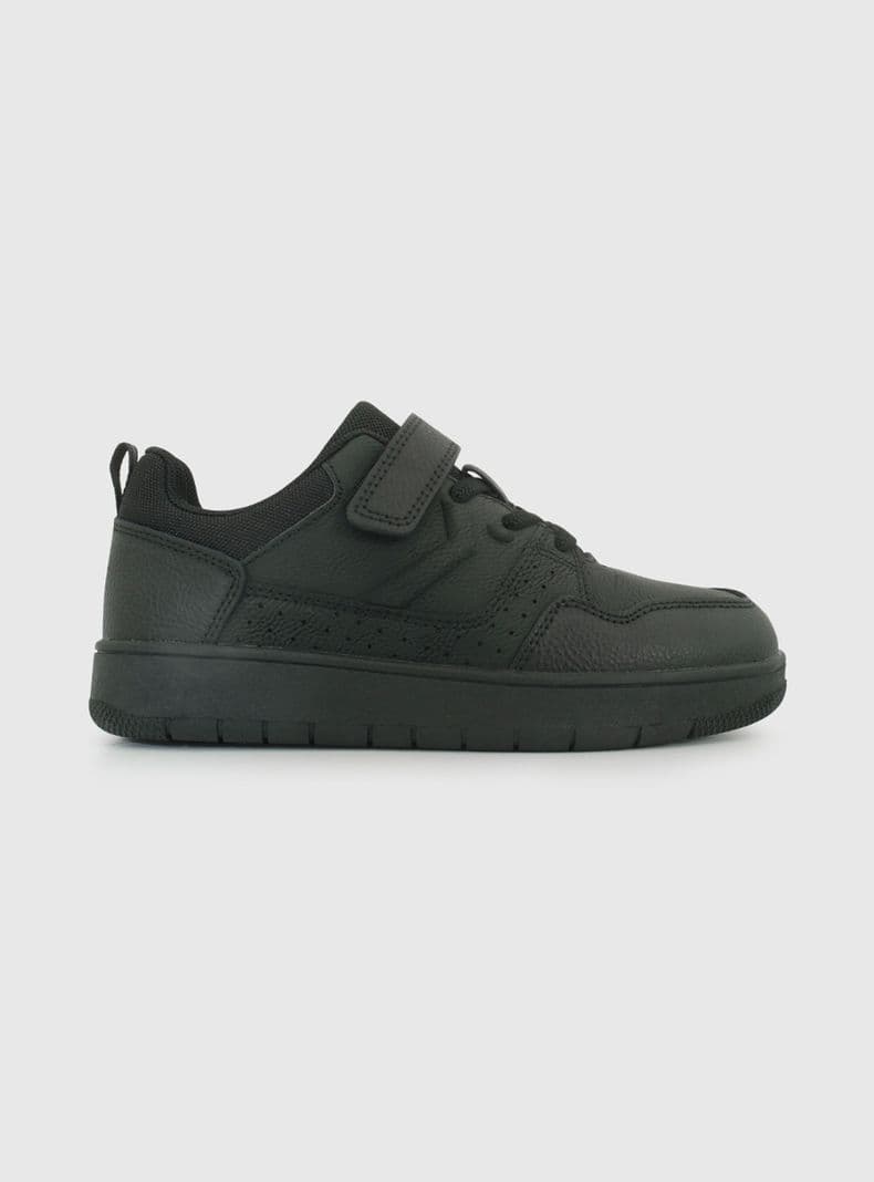 Zapatilla Escolar Velcro Elastico Urbana Unisex T.30 a T.33 Negro