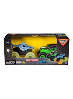 Pack 2 Vehiculos Megalodon y Grave Digger con Luz