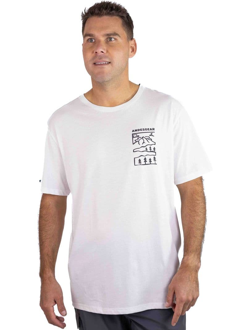 Polera Paisaje Blanco XL
