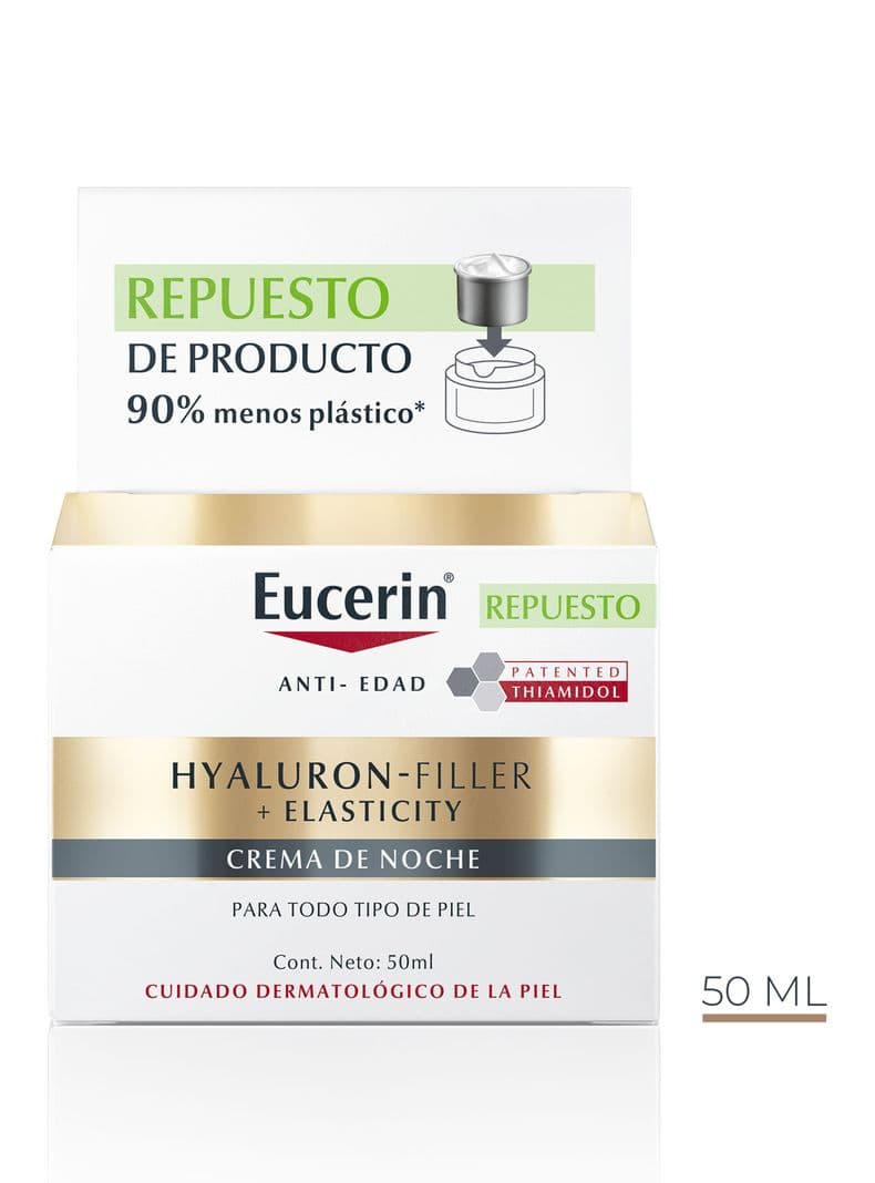Repuesto Refill Crema Hyaluron-Filler + Elasticity Noche 50 ml EUCERIN