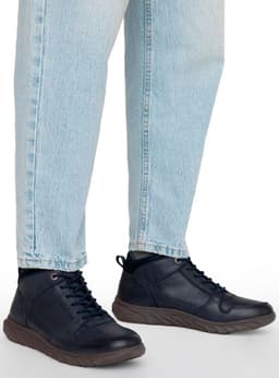 Botin Mumbai-36192 Cuero Hombre Azul Marino 39