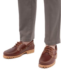 Mocasin Varsovia36020 Cuero Hombre Cafe Oscuro 39