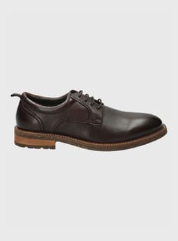 Zapato Casual Cuero Hinton Hombre Cafe 39