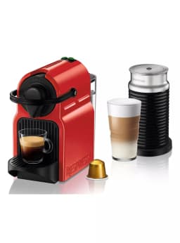 Cafetera de Capsulas Inissia Roja + Espumador de Leche Aeroccino 3