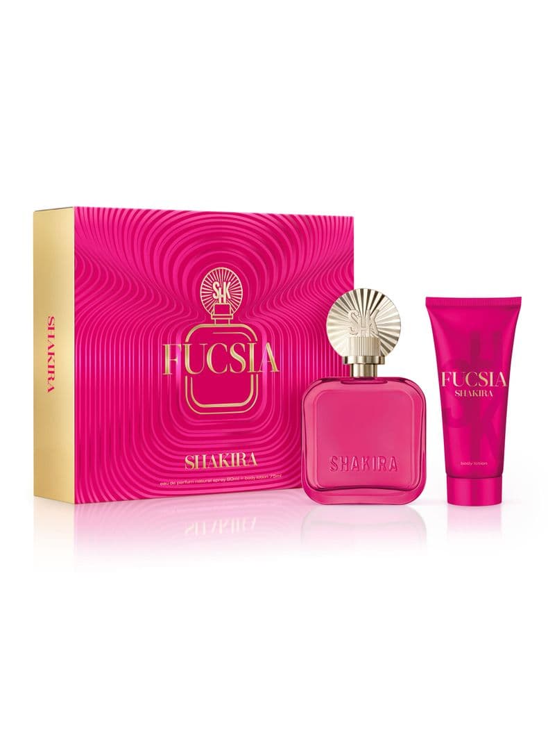 Set Perfume Fucsia Shakira EDP Mujer 80 ml + Locion Corporal 75 ml
