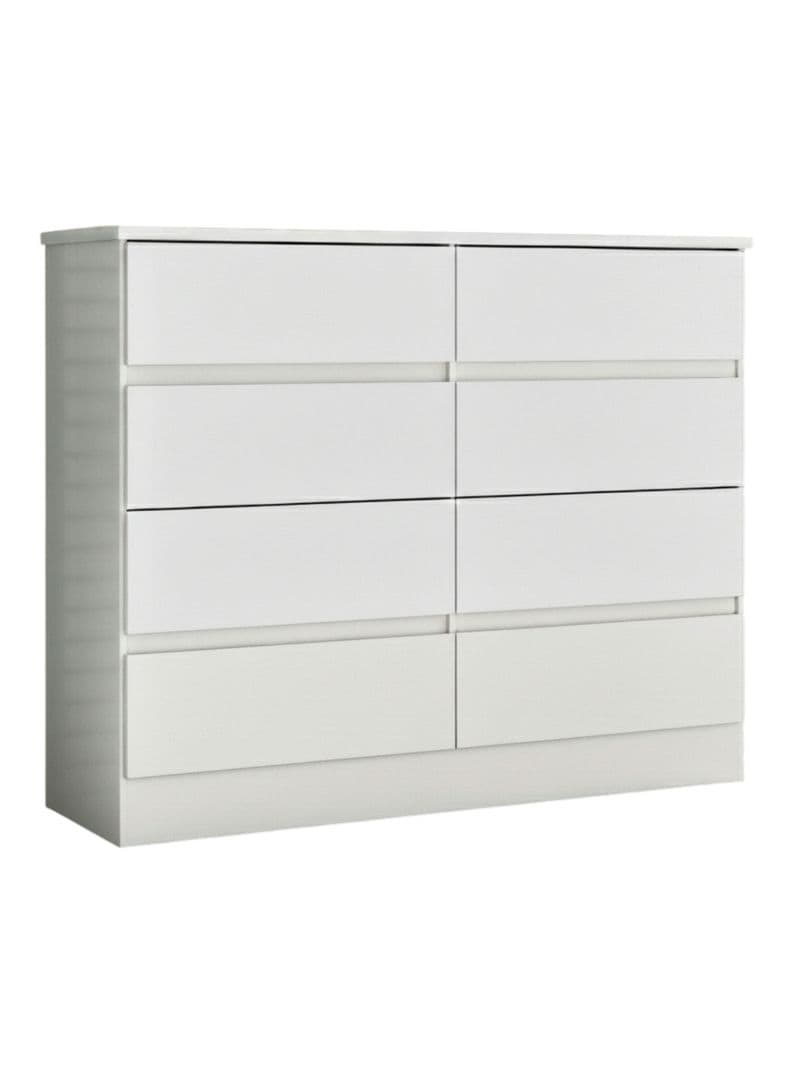 Comoda Roma 8 Cajones Blanco