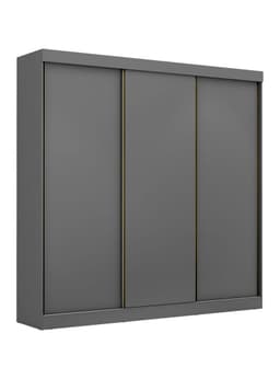 Closet Ambar 3 Puertas 8 Cajones Gris
