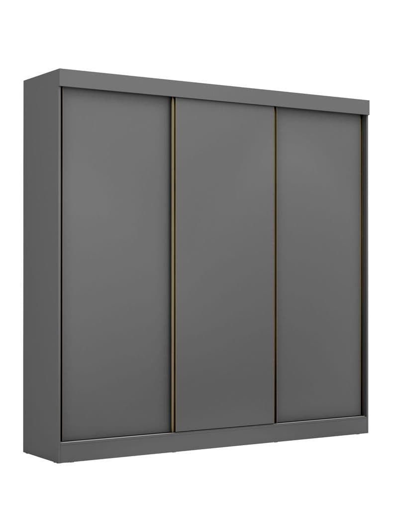 Closet Ambar 3 Puertas 8 Cajones Gris