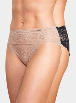 Pack 2 Calzon Hikini Encaje S