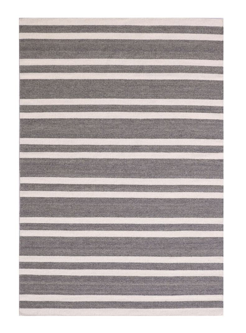 Alfombra Dhurrie Nature 160x230 cm Gris