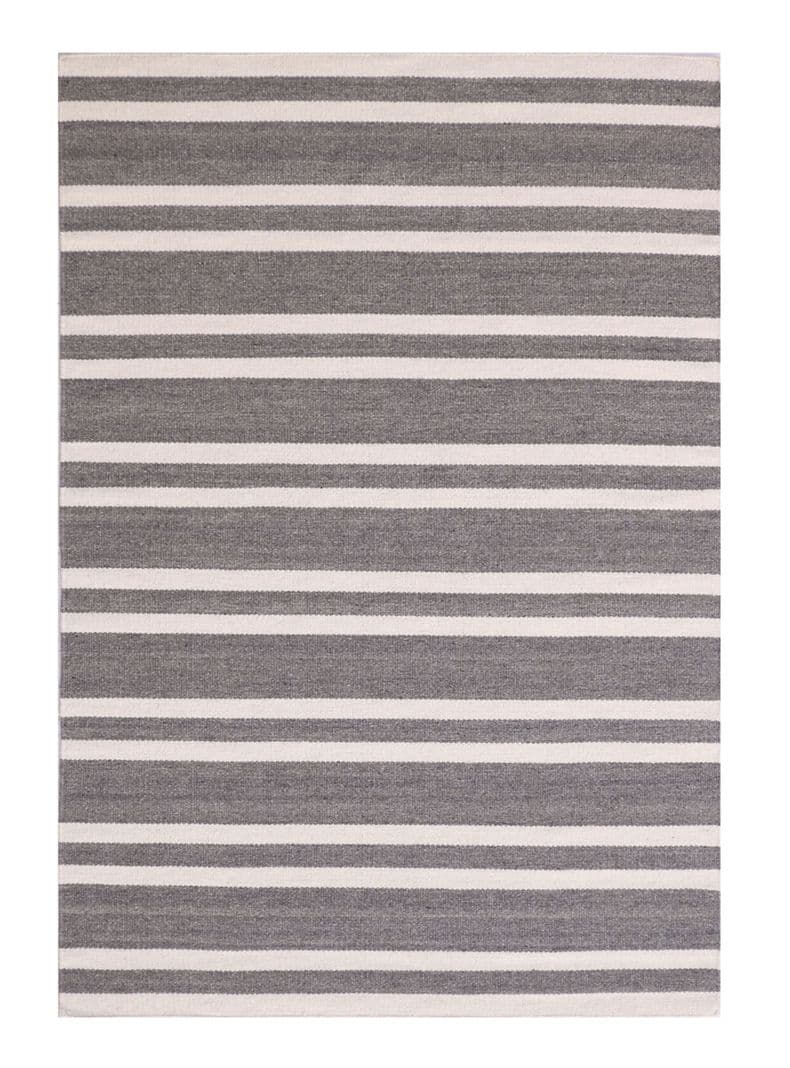 Alfombra Dhurrie Nature 190x290 cm Gris
