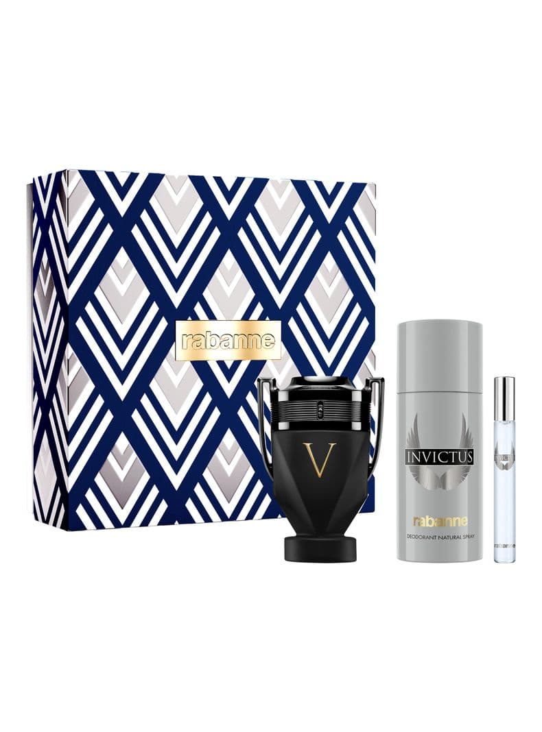 Set Perfume Invictus Victory Absolu Parfum Intense Hombre 100 ml + Desodorante 150 ml + EDT 10 ml