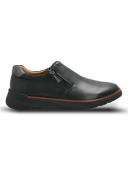 Mocasin Mujer Marty Slip On Cuero Negro 35