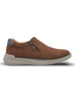 Mocasin Marty Slip On Mujer Cuero Cafe 35