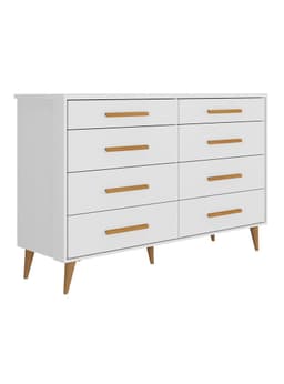 Comoda 8 Cajones Brisa Blanco