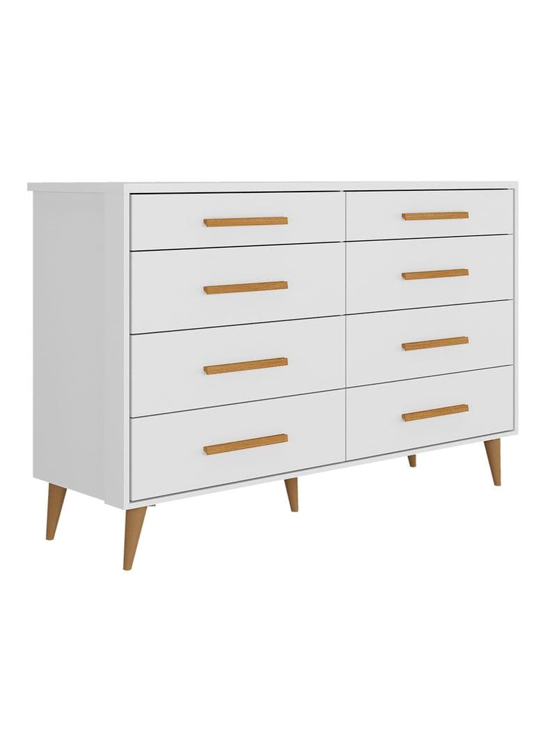 Comoda 8 Cajones Brisa Blanco