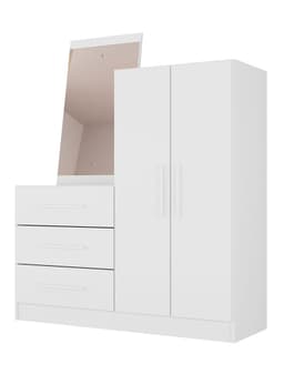 Comoda 2 Puertas 3 Cajones Dunas 112x90.6x35 cm Cafe
