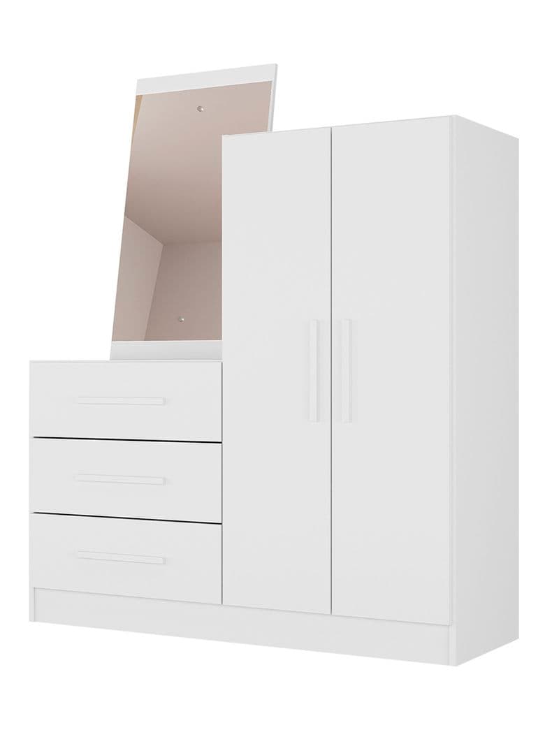 Comoda 2 Puertas 3 Cajones Dunas 112x90.6x35 cm Cafe