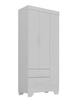 Closet 3 Puertas 2 Cajones Adoleta 180x81.7x40 cm Blanco