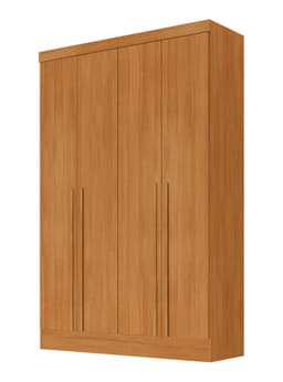 Closet 4 Puertas 3 Cajones New Creta 217x127.6x46.5 cm Cafe Claro