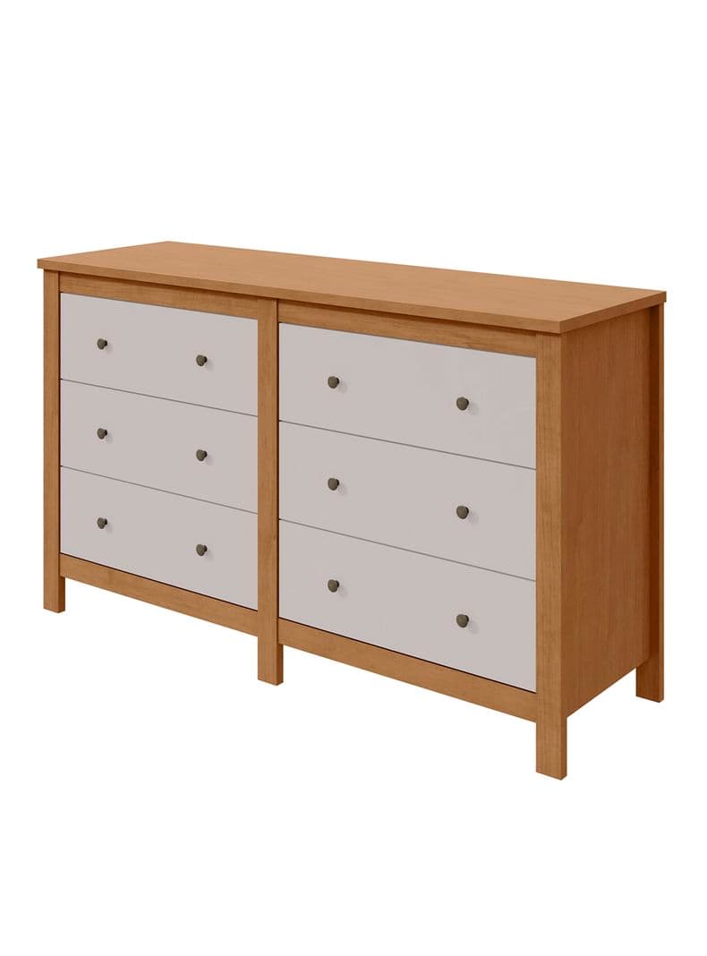 Comoda 6 Cajones Maggiore 163x49x95 cm Blanco