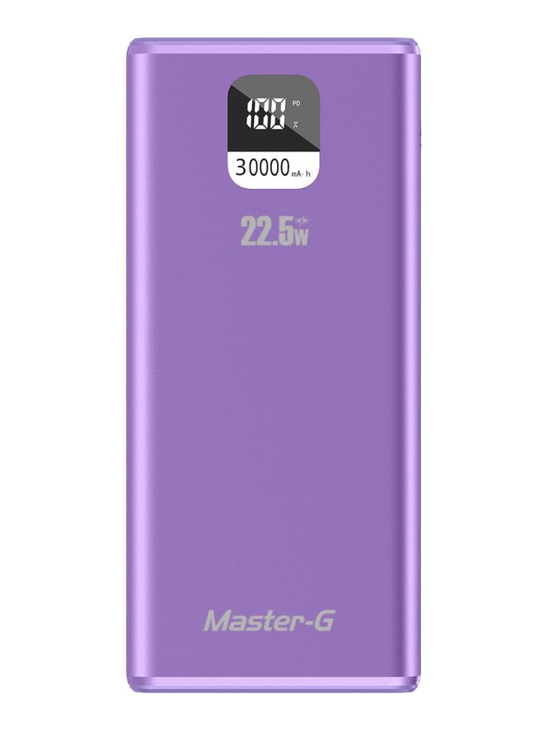 Bateria Externa Power Bank 30.000 mAh 22.5W UCP30MPD Morado