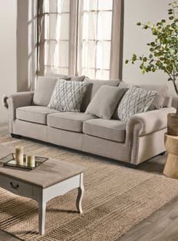 Sofa Camille 3 Cuerpos Natural
