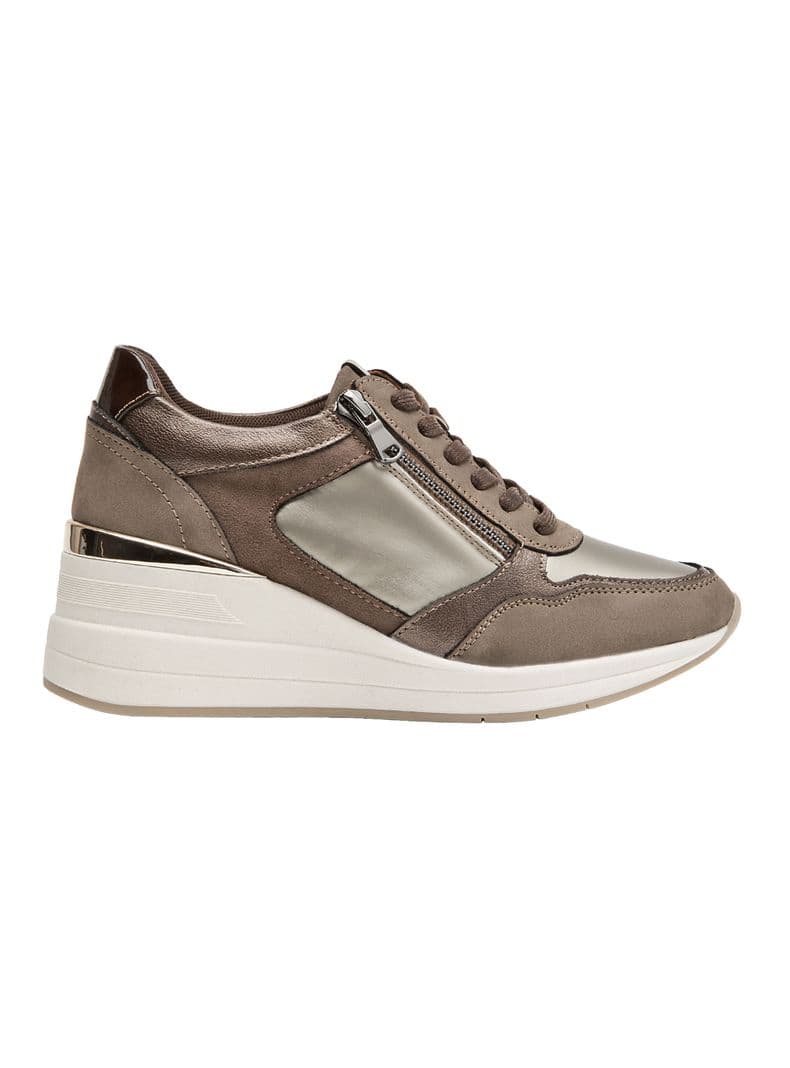 Zapatilla Urbana Color Plataforma Mujer Cafe 40