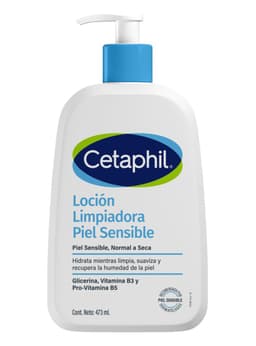 Gel Limpiador Facial para Piel Sensible Cetaphil 473 ml