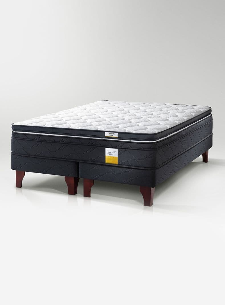 Cama Europea Full + Topper