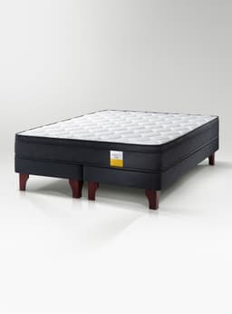 Cama Europea Eurotop Full 137x190 cm Drikimp Base Dividida