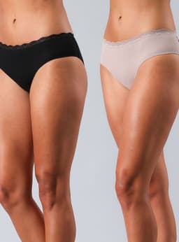 Pack 2 Pantaleta Bonded 254 Negro S