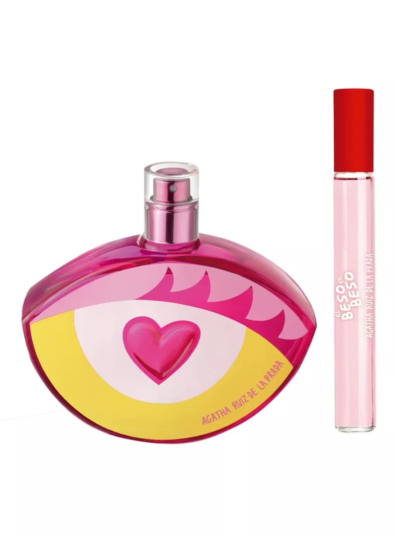 Set Perfume Look EDT Mujer 80 ml + De Beso en Beso EDT Mujer 10 ml