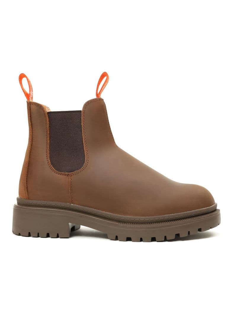 Botin Chiporro Cuero Original 2 Mujer Cafe Oscuro 35