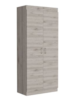 Despensa Cocina Varese 2 Puertas Ceniza Blanco