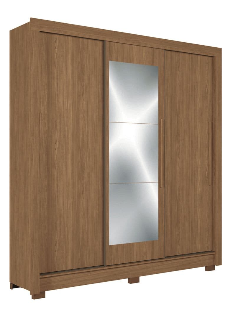 Closet Maringa 3 Puertas 2 Cajones con Espejo Cobre