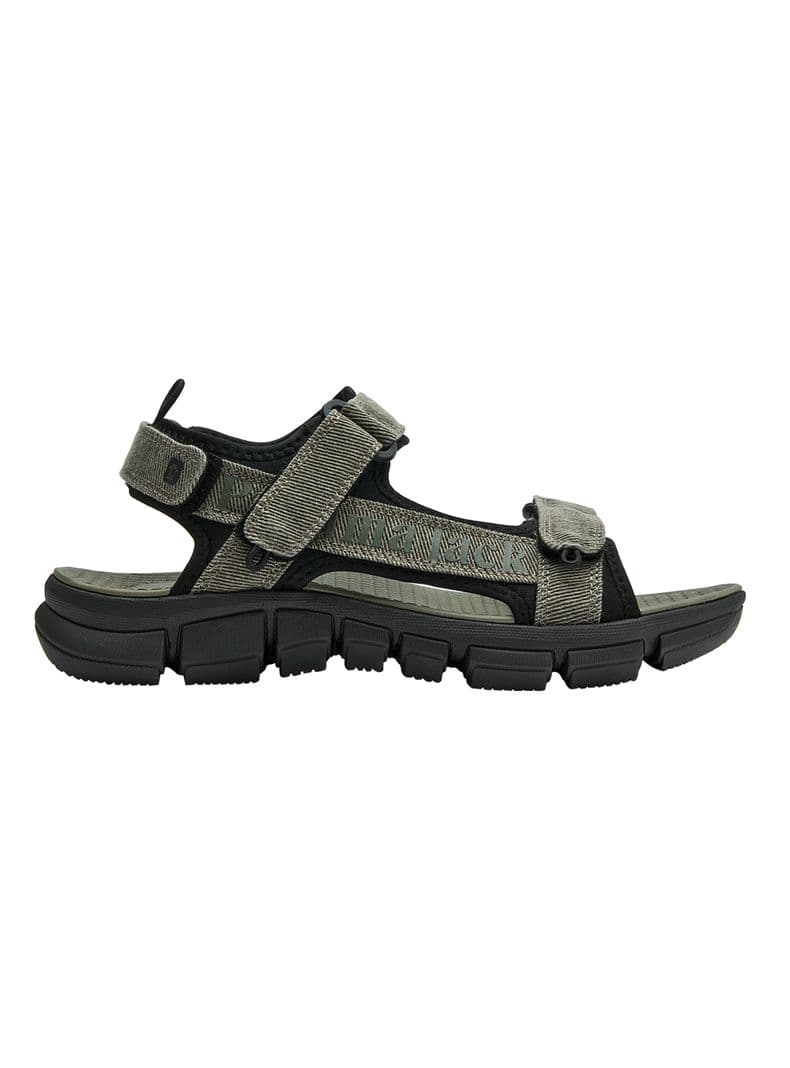 Sandalia Hombre Doble Velcro Correa Verde 39