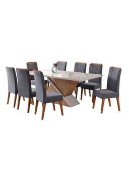 Juego de Comedor Glamour + 8 Sillas