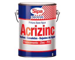 Pintura techo 1 galon Acrizinc verde musgo satin Sipa
