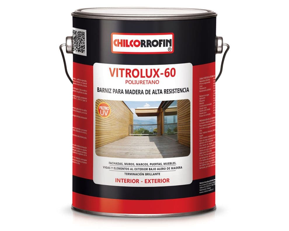 Barniz 1 galon Vitrolux-60 natural brillante Chilcorrofin