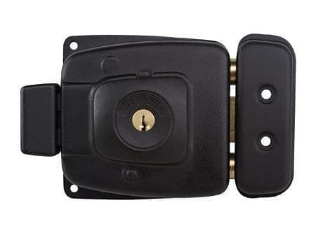 Cerradura sobreponer puertas de 30 a 65 mm 2002 negro Scanavini