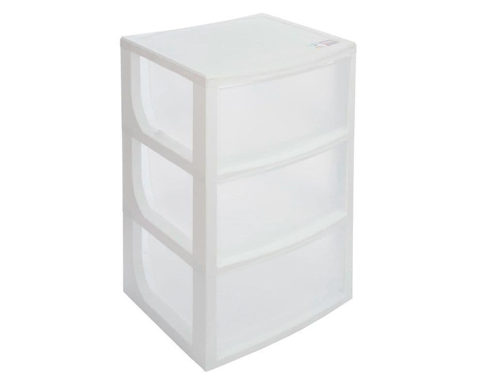 Mueble organizador 3 cajones blanco Wenco